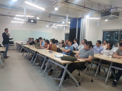 Investors attending AngelCentral Singapore Pitch Day