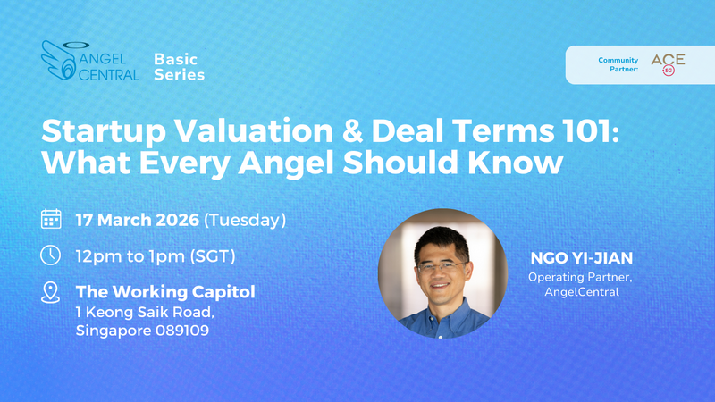 Startup Valuation & Deal Terms 101: What Every Angel Should Know