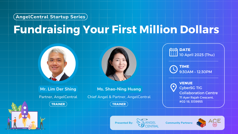 AngelCentral Startup Series: Fundraising Your First Million Dollars